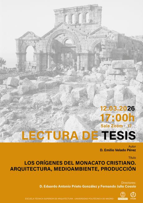 TESIS: Los orígenes del monacato cristiano. Arquitectura, medioambiente, producción