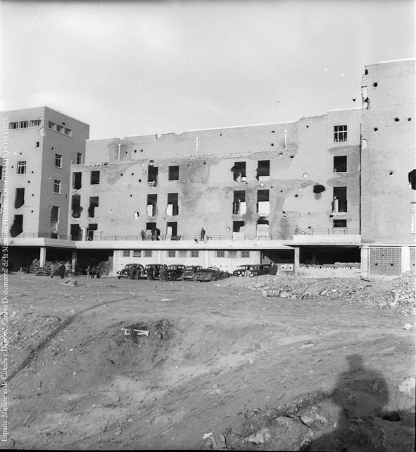 Estado del edificio después de la guerra