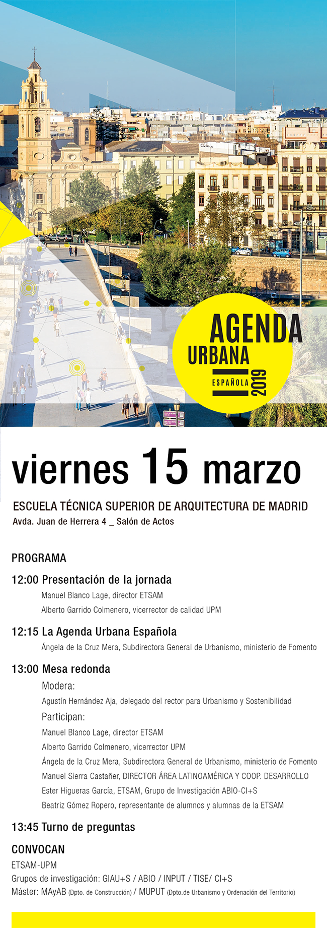 Presentación de la Agenda Urbana Española