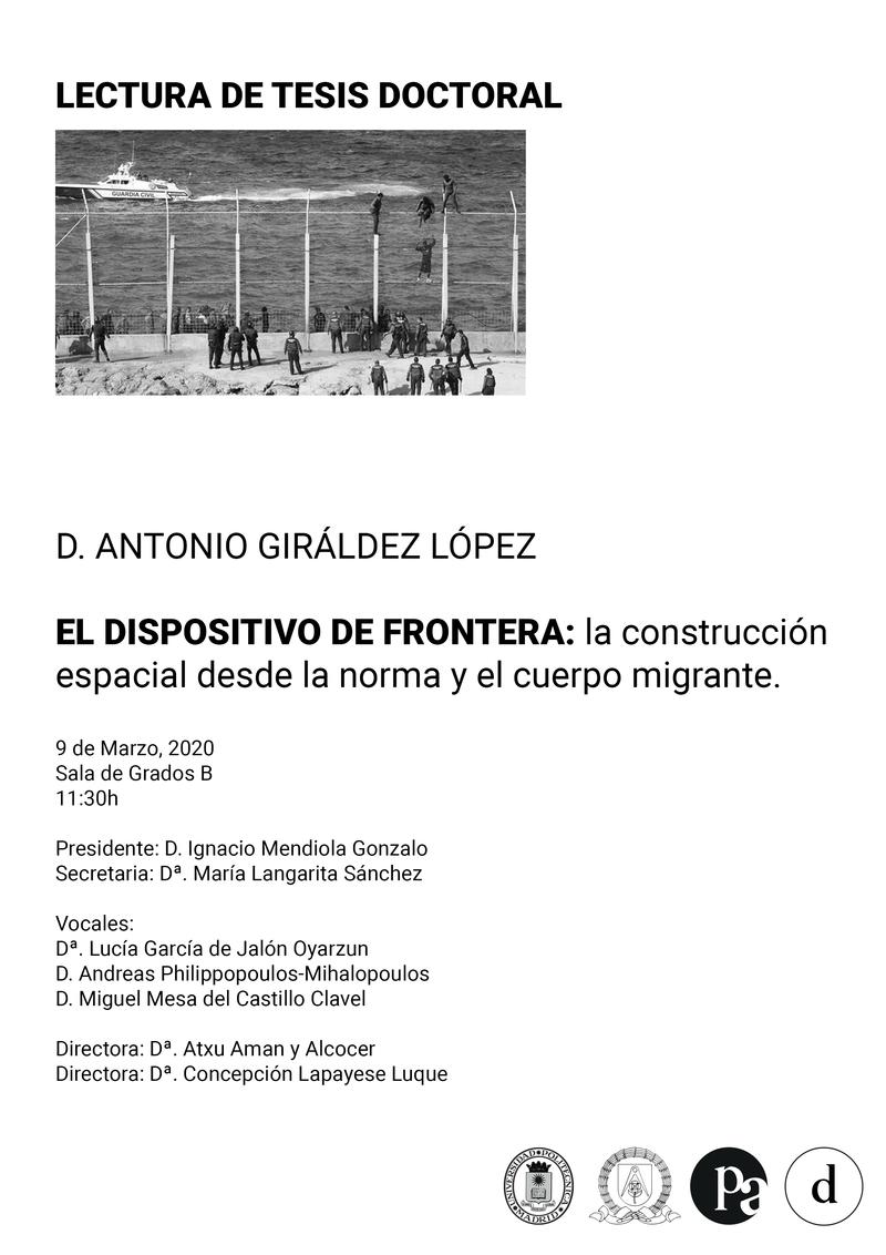 El dispositivo de frontera: la construcción espacial desde la norma y el cuerpo migrante