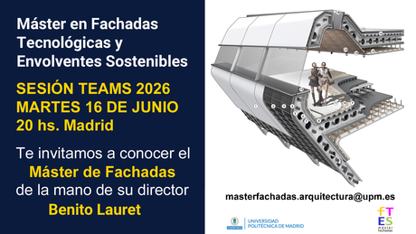 Máster en Fachadas Tecnológicas y Envolventes Sostenibles